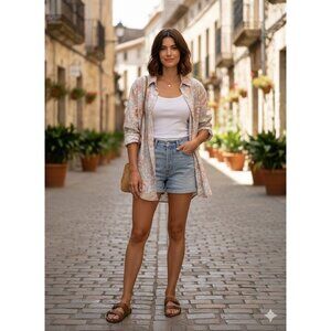 Lauren Ralph Lauren Button Down Shirt Pink Size L Y2K